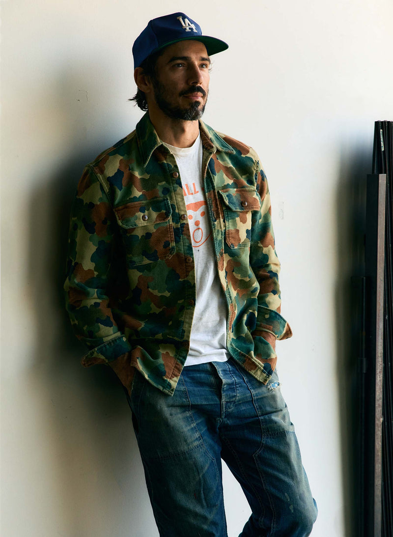 the griffin workshirt in painted camo