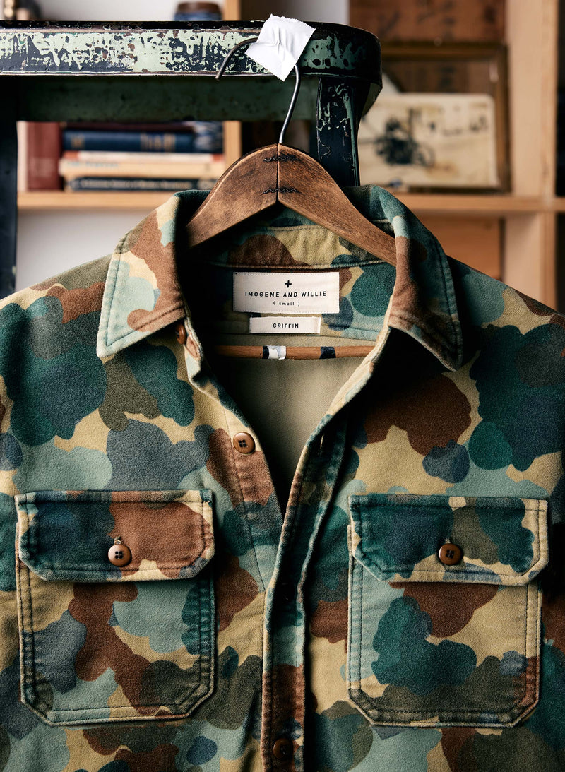 the griffin workshirt in painted camo