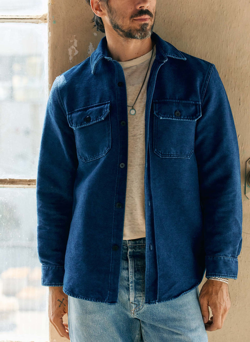 the griffin workshirt in indigo