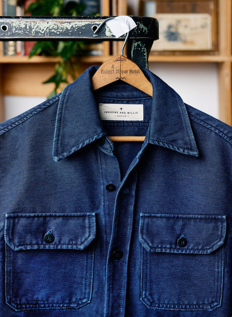 the griffin workshirt in indigo