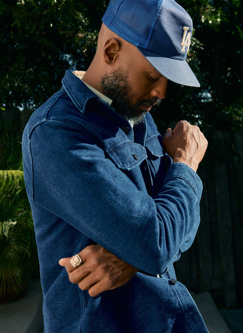 the griffin workshirt in indigo