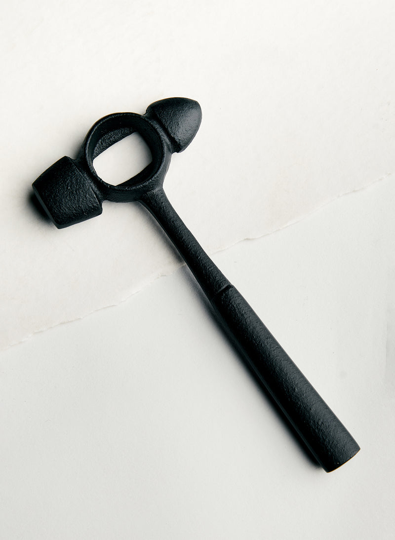 cast iron hammer bottle opener