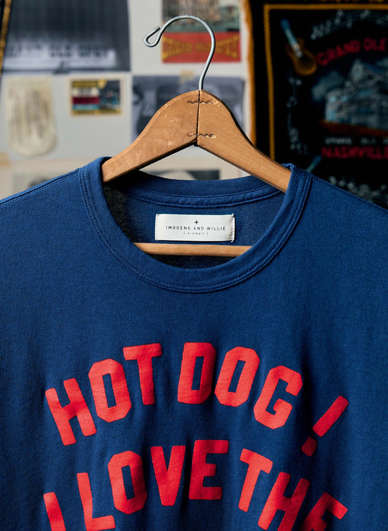 the i+w x opry "hot dog" tee in blue