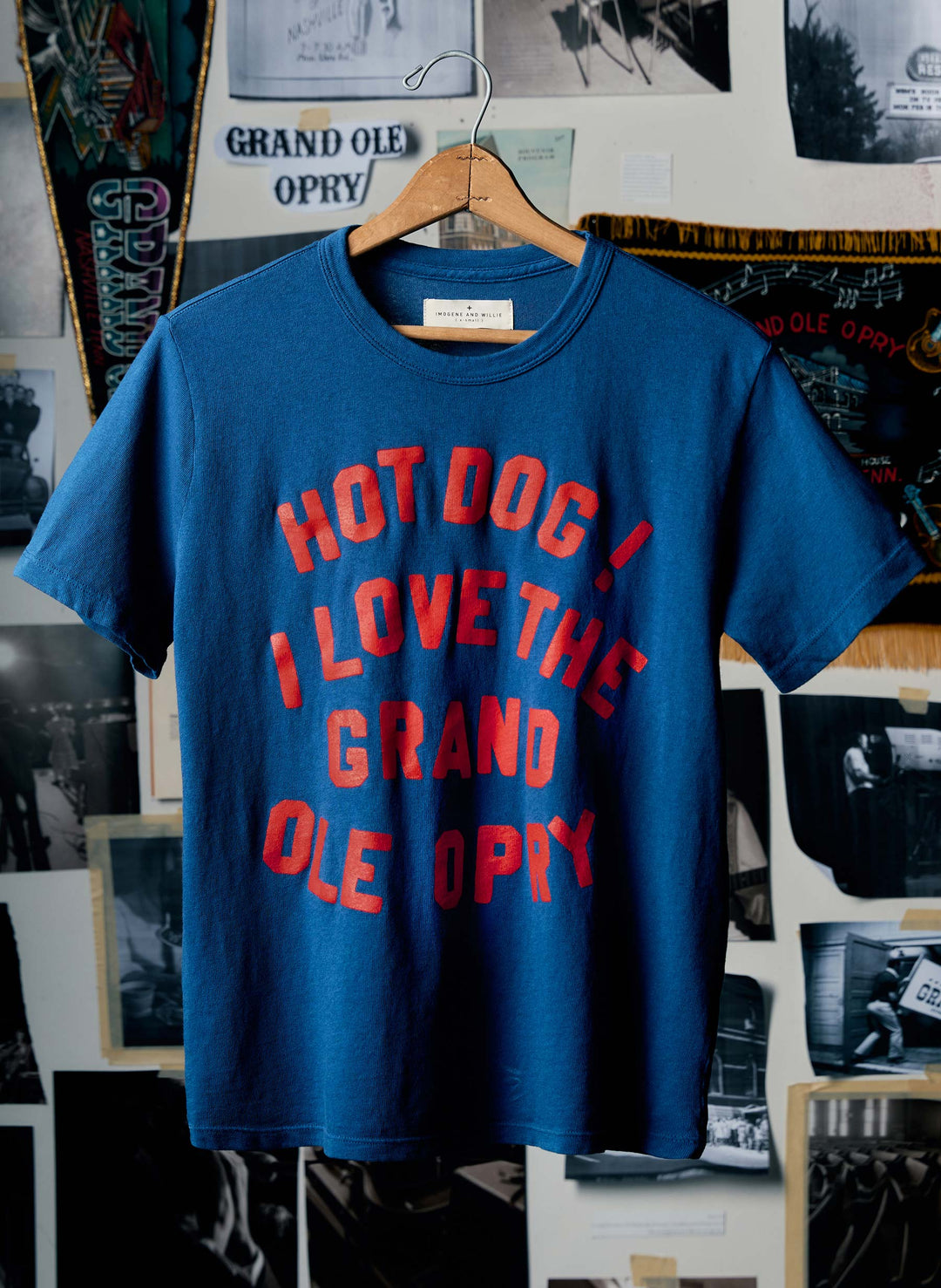 the i+w x opry "hot dog" tee in blue