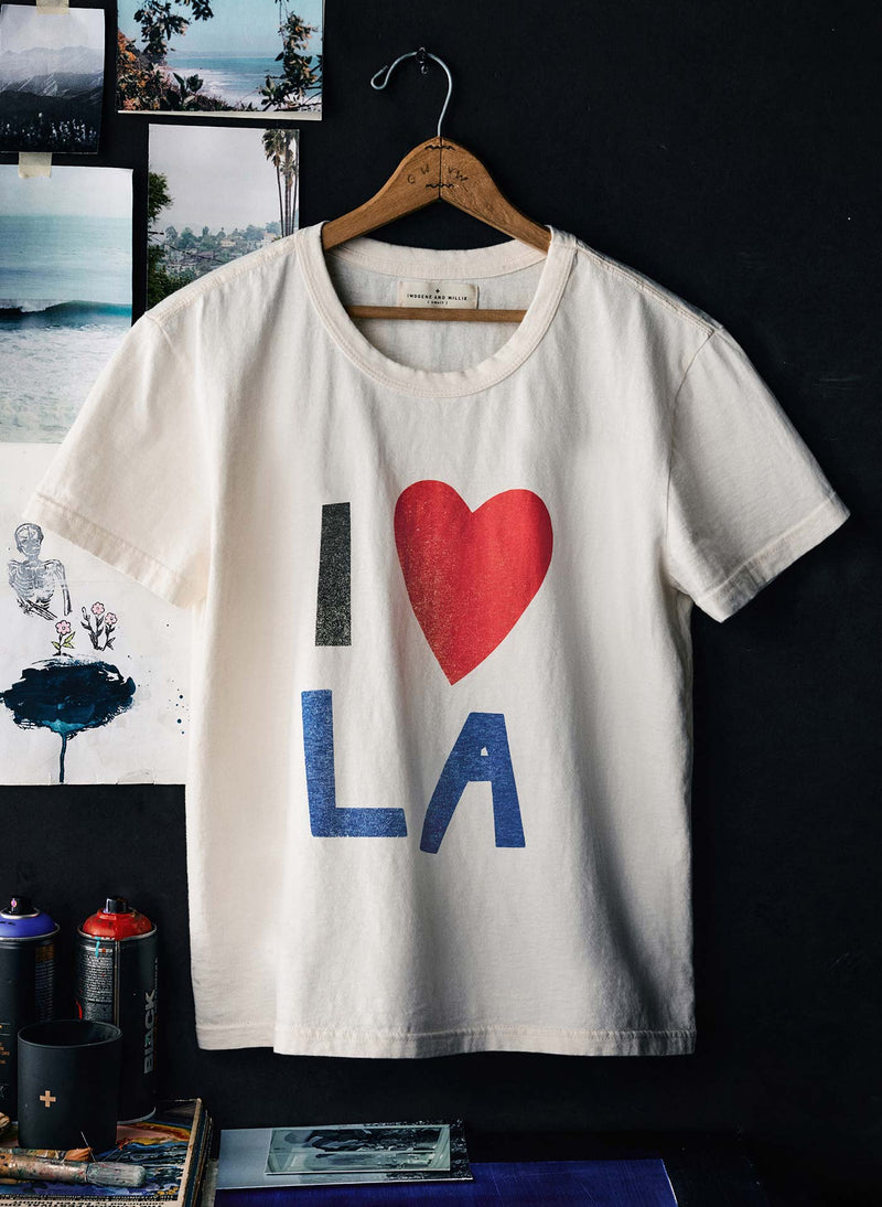 the "I ❤️ LA" tee