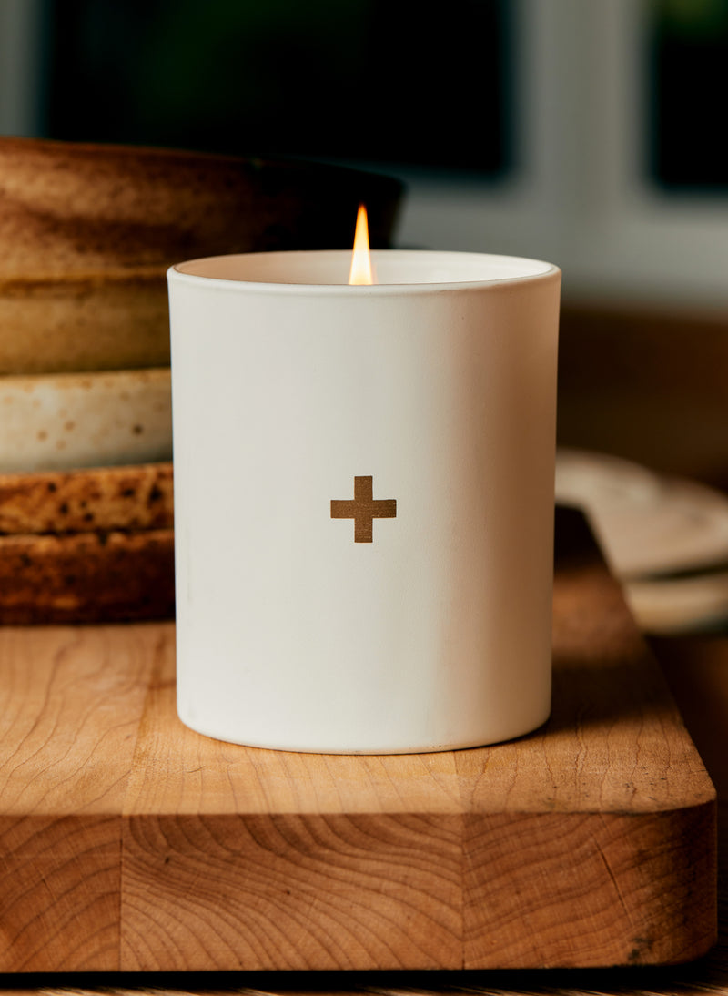 the plus candle no. 2 (white)