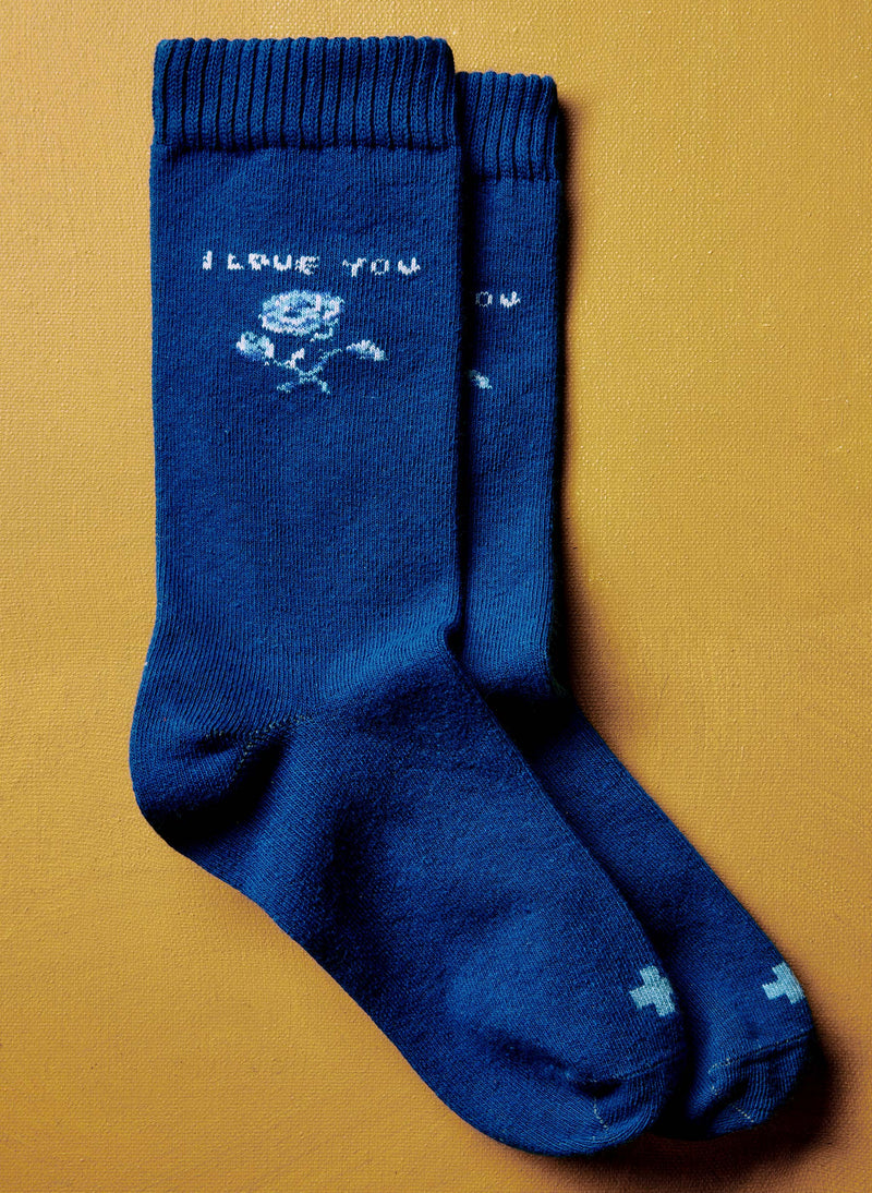 the "i love you" sock