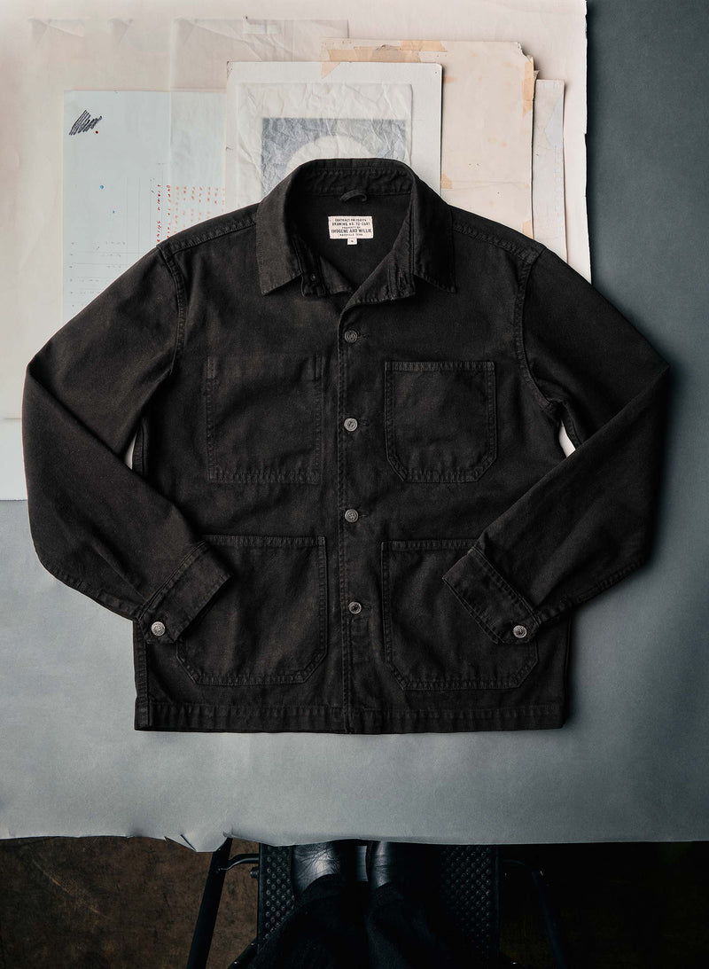 jack jacket in overdyed slate