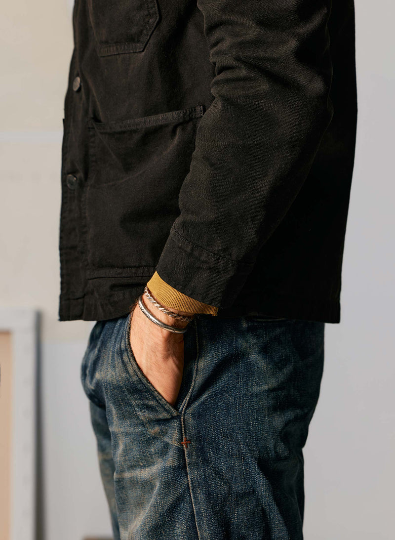 jack jacket in overdyed slate