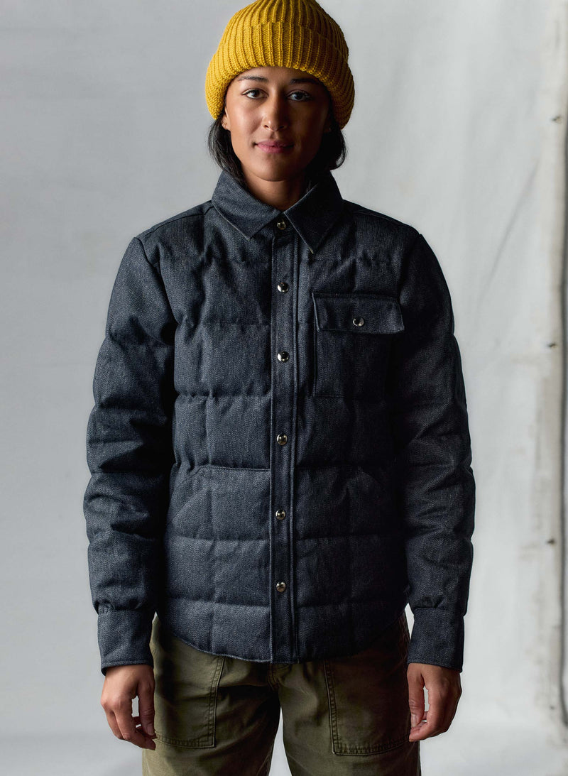 i+w x crescent down works quilted jaspe jacket