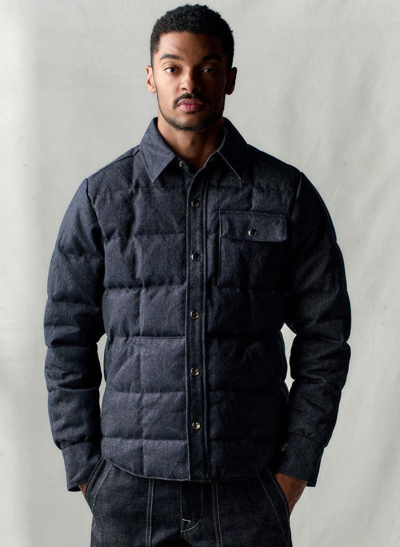 i+w x crescent down works quilted jaspe jacket