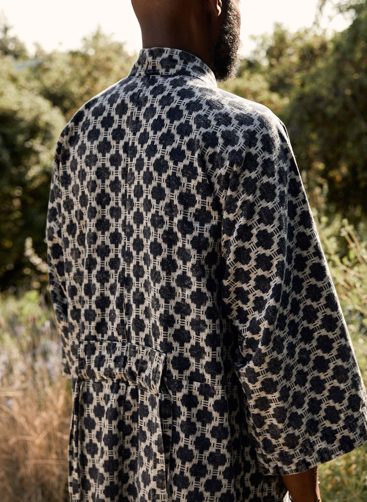 the ojai robe in indigo kiji