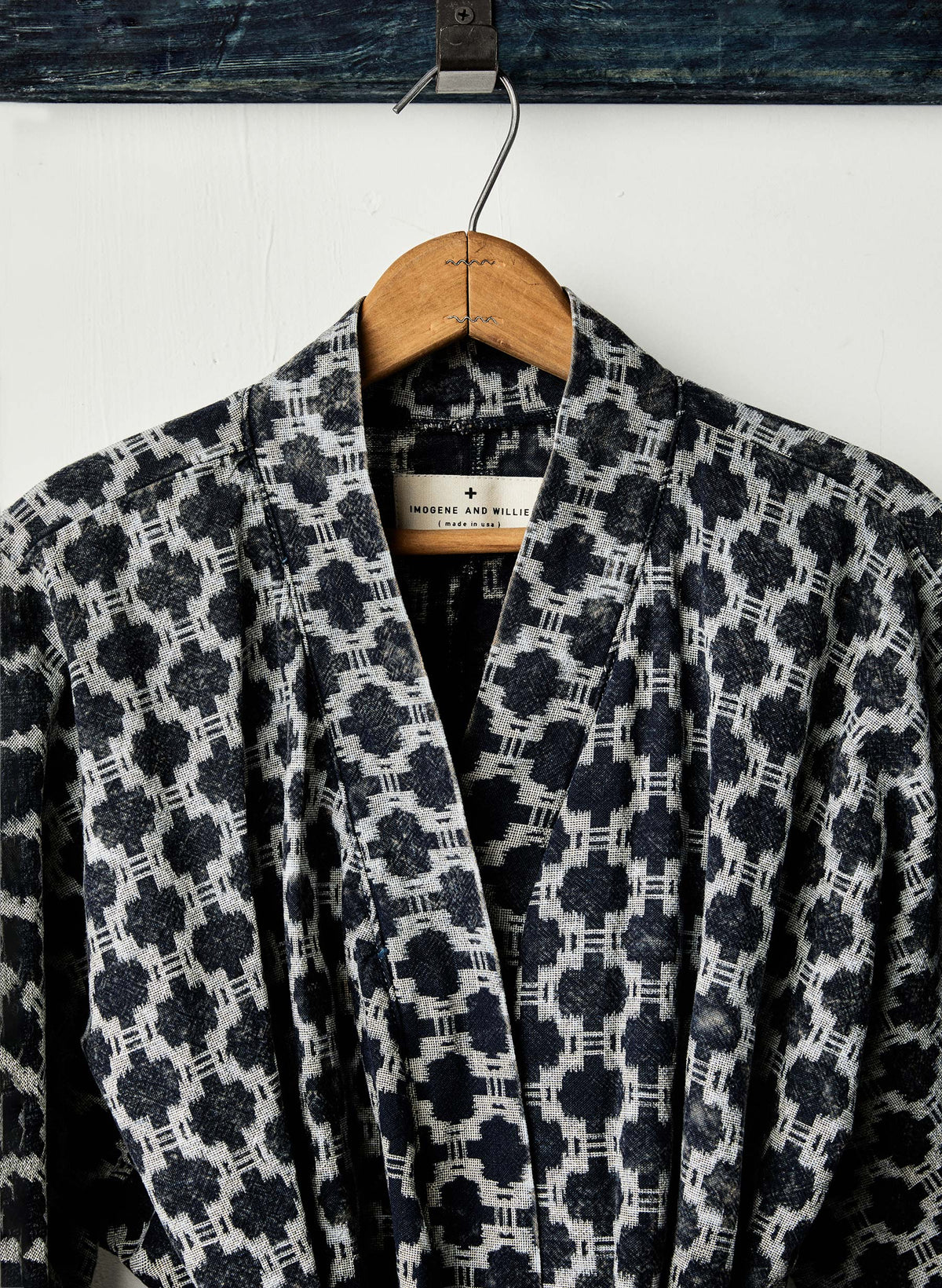 the ojai robe in indigo kiji