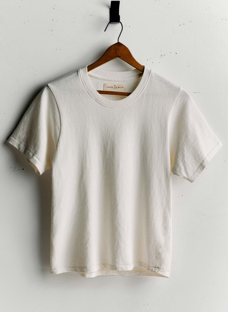 the novel knit tee in white