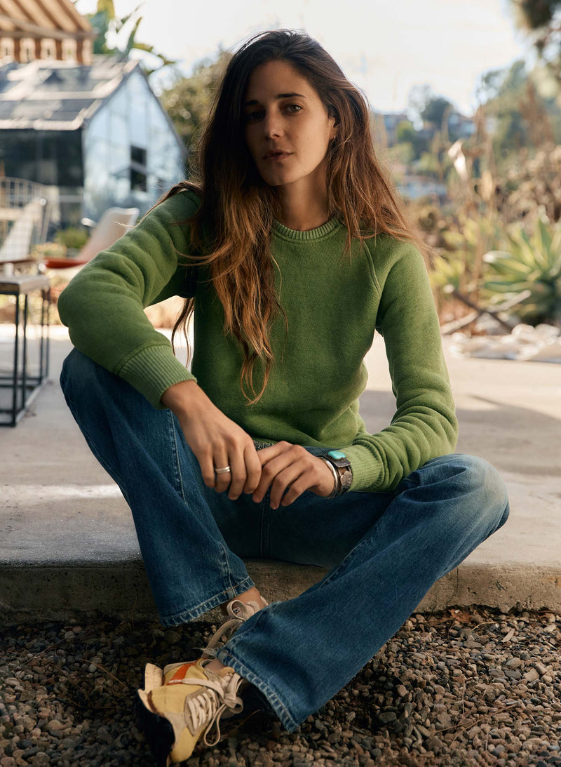 lana raglan sweatshirt in sage