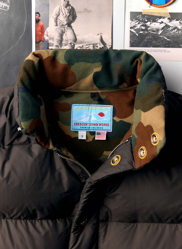 a jacket with a camouflage pattern