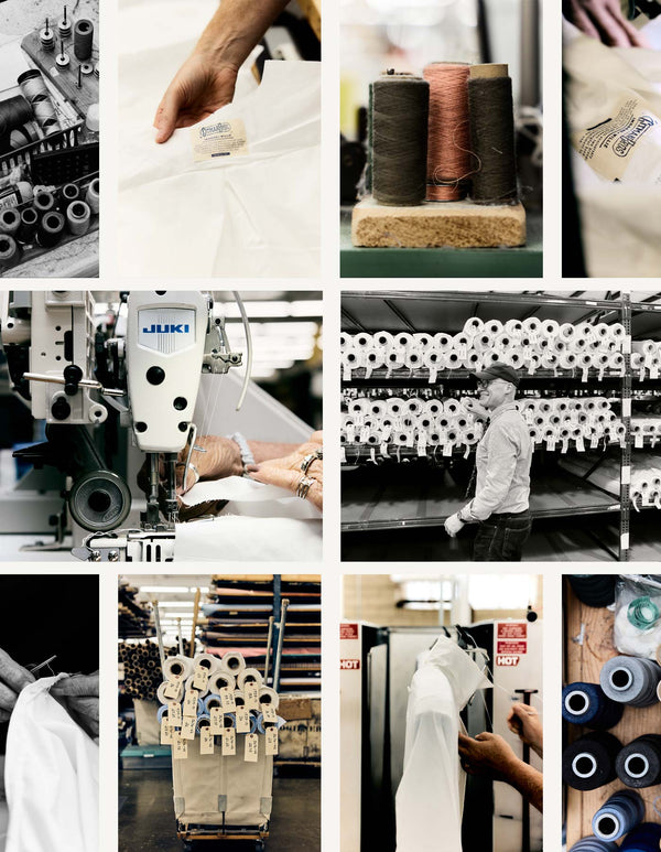 a collage of different images of a factory