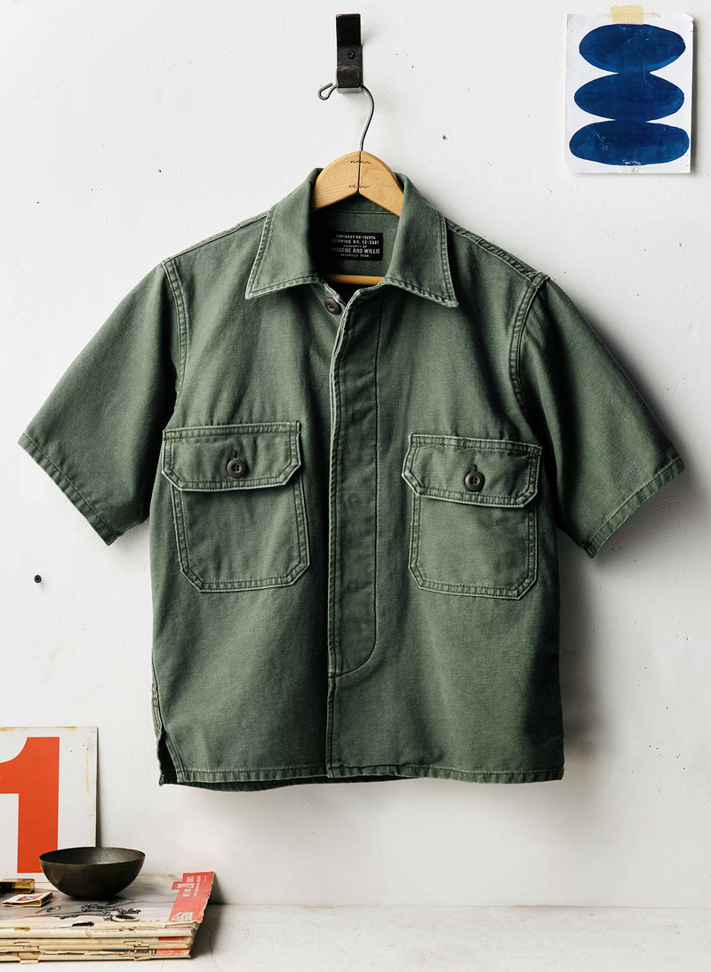 s/s military shirt jacket