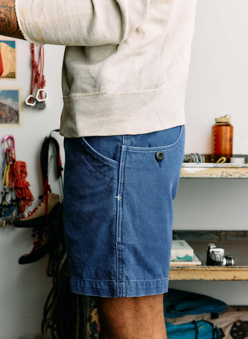 the mountain short in french blue