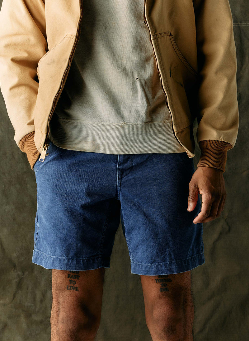 the mountain short in french blue