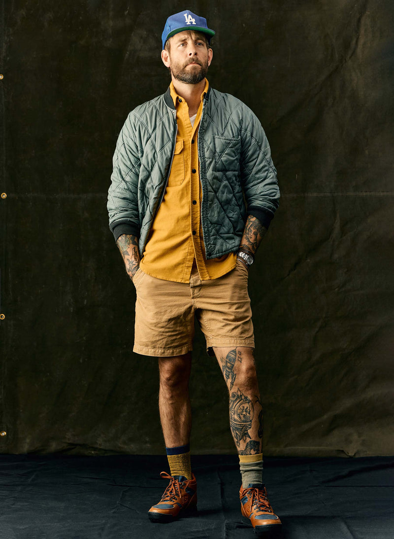 the mountain short in field tan