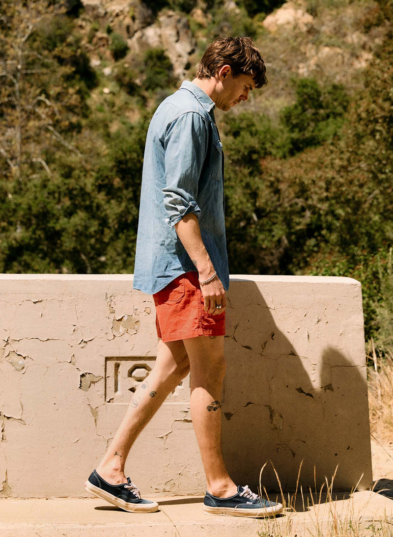 the lounge short in poppy