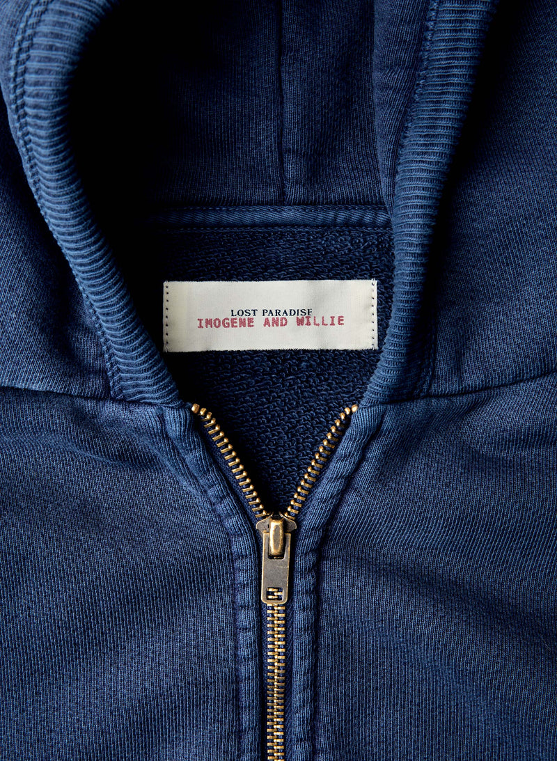 the standard zip sweatshirt in navy