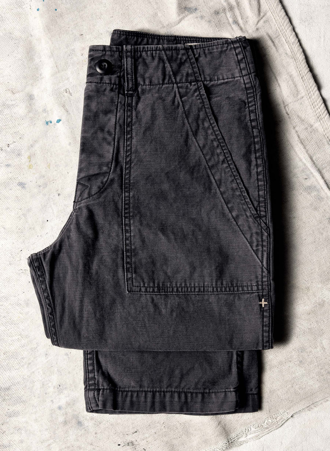 oliver military trouser in black – imogene + willie