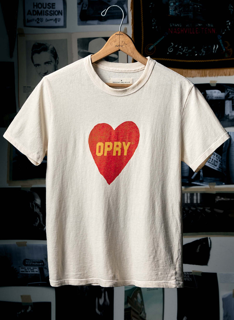 the i+w x opry "heart" tee