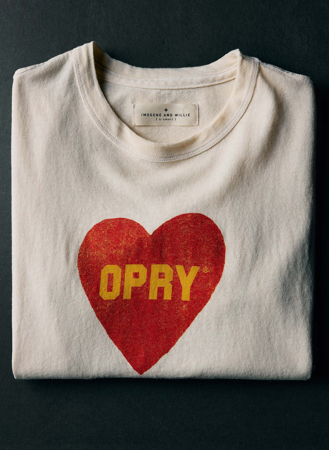 the i+w x opry "heart" tee