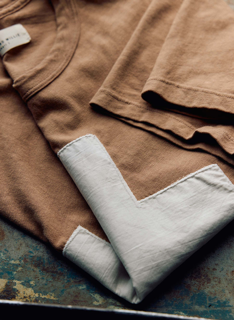 the "plus" tee in fatigue brown