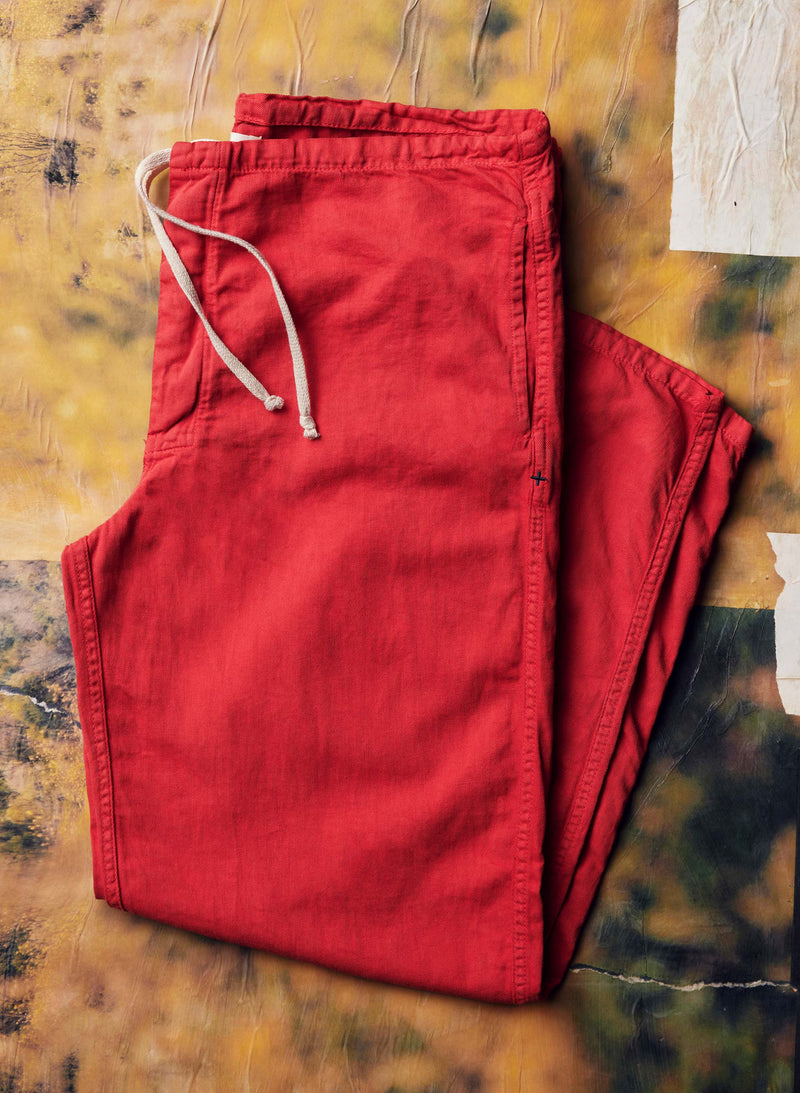 the lounge pant in poppy