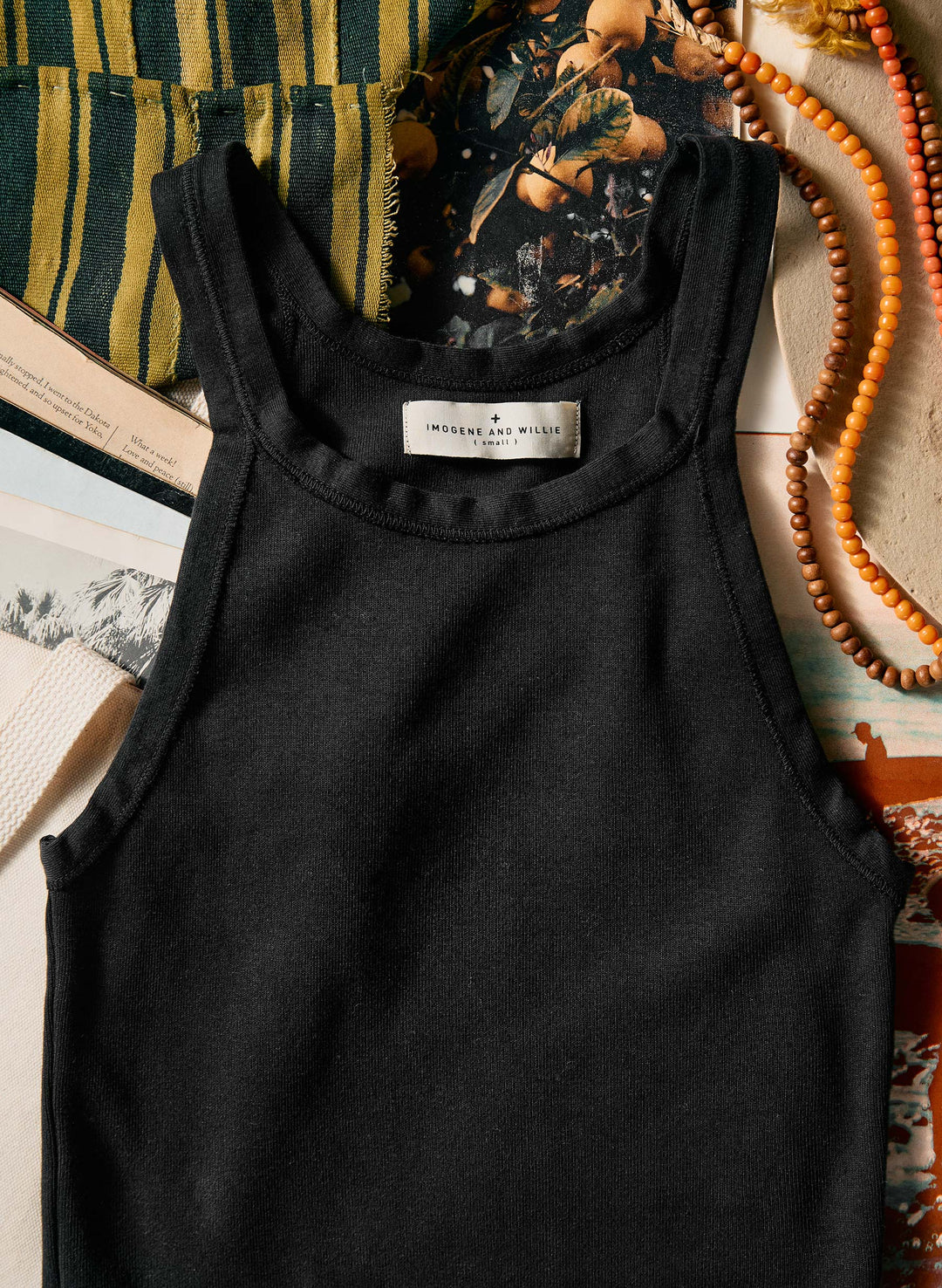 a black tank top on a table