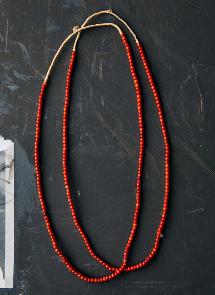vintage trade bead necklace