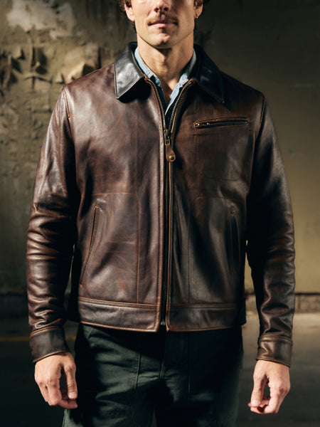 i+w x schott nyc cowhide delivery jacket – imogene + willie