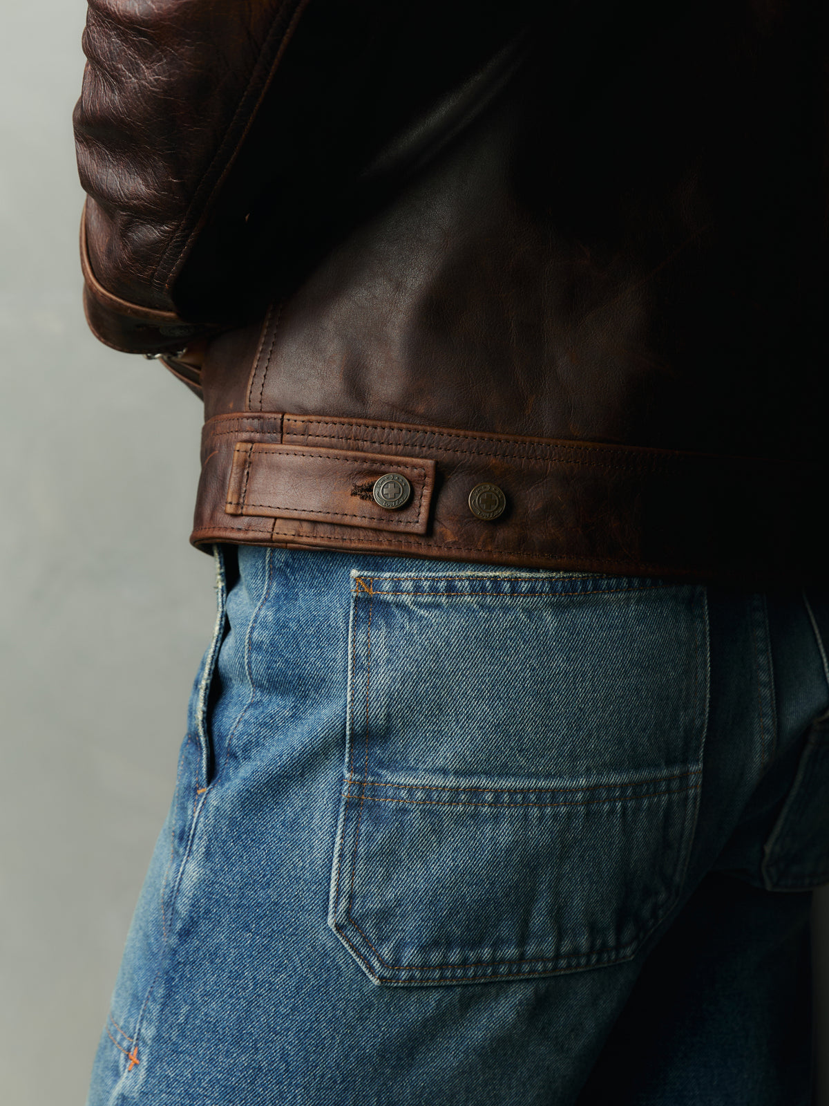 i+w x schott nyc cowhide delivery jacket