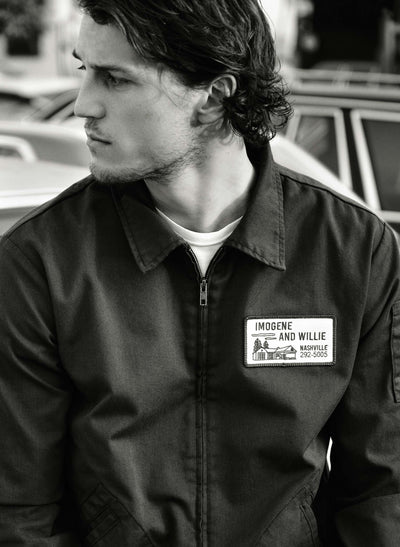 Modern Black Dress with White Collar