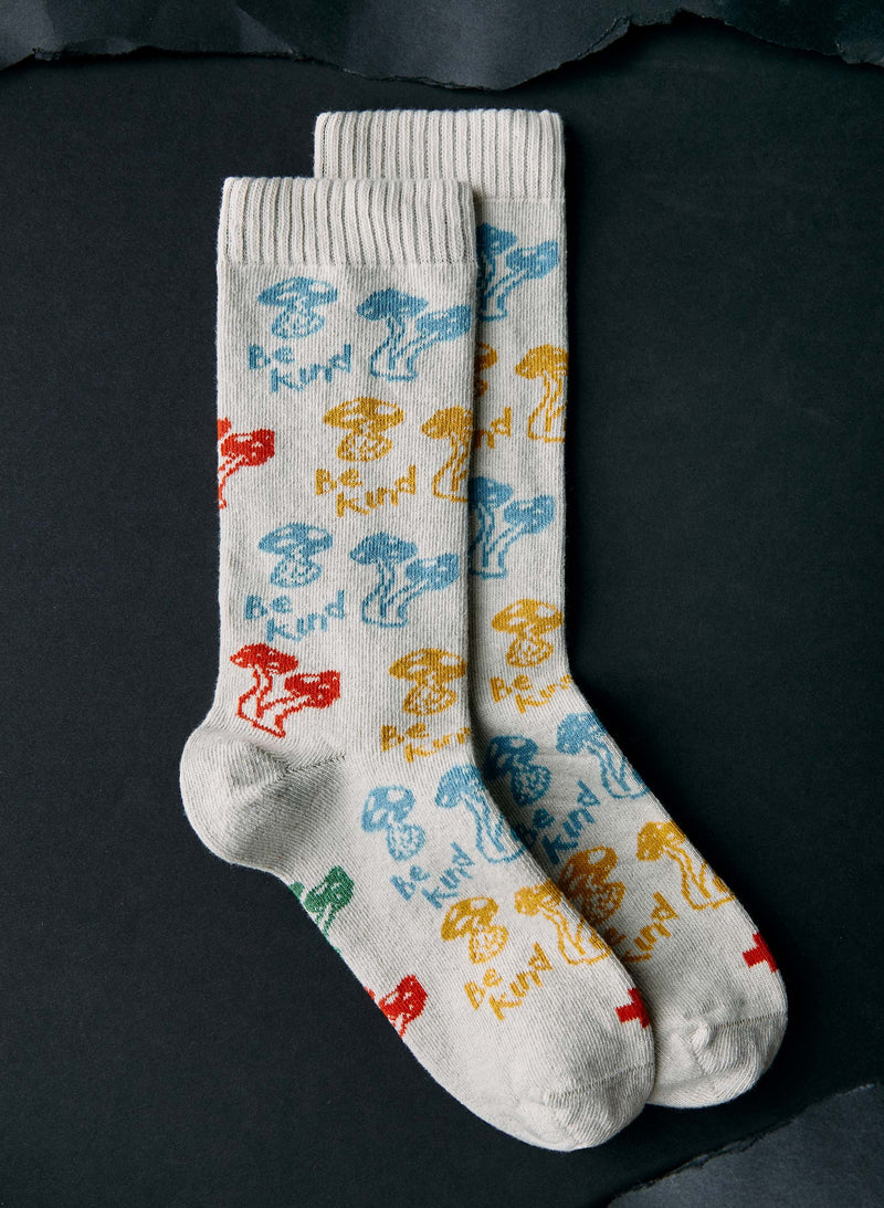 the "be kind" sock