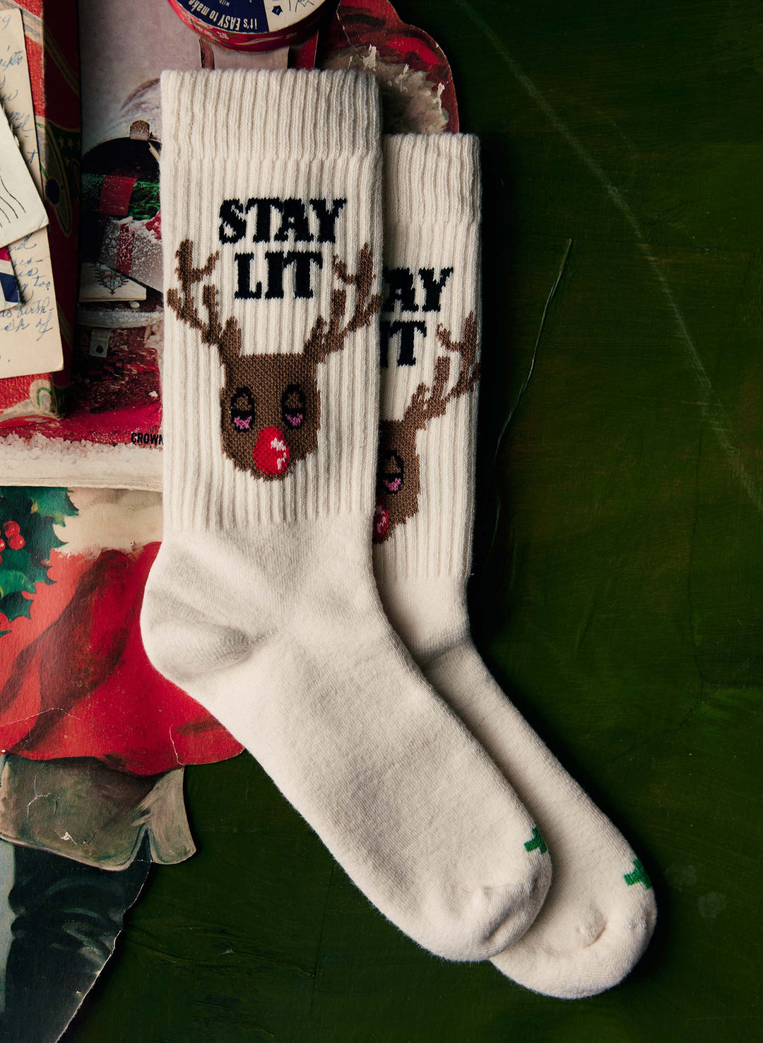 the "stay lit" sock