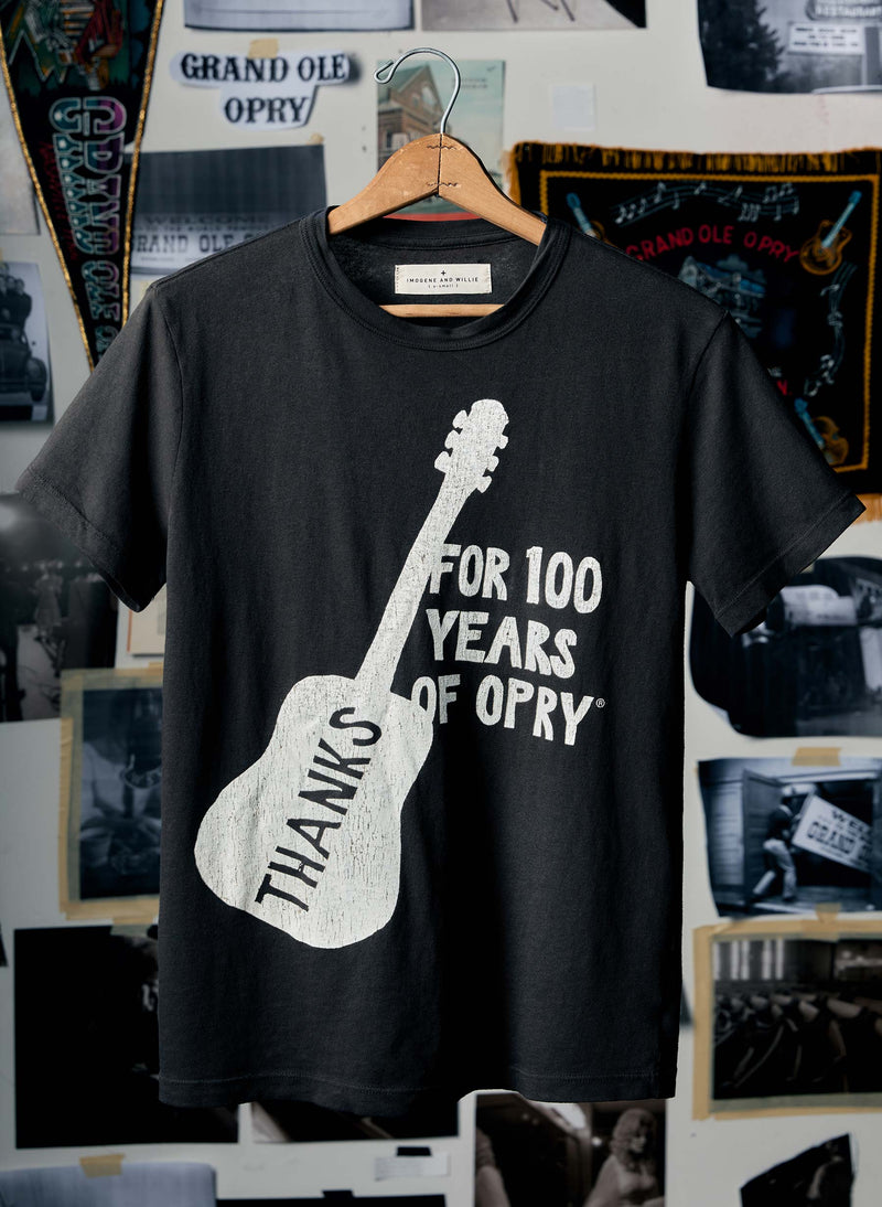 the i+w x opry "thanks" tee in black