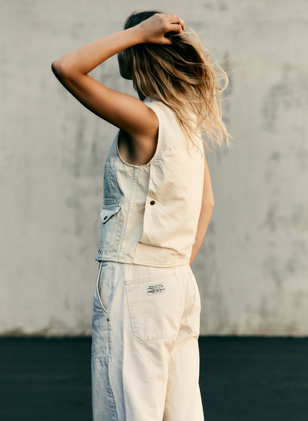 a woman in a white dress