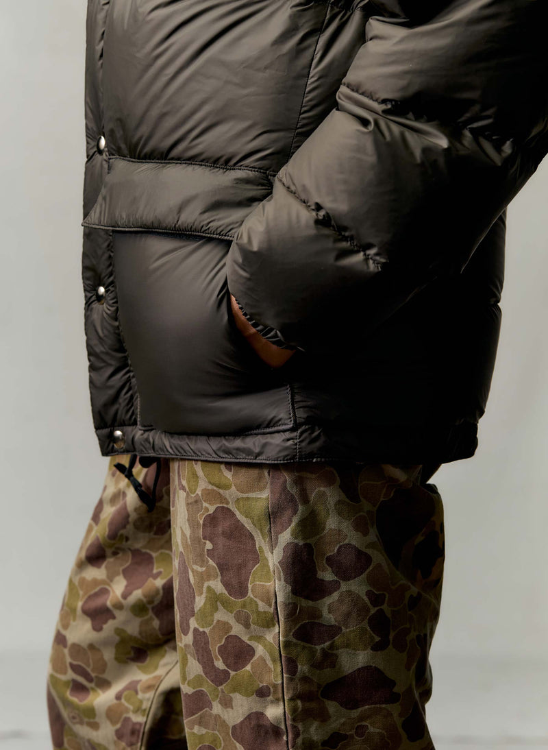 i+w x crescent down works camo lined parka