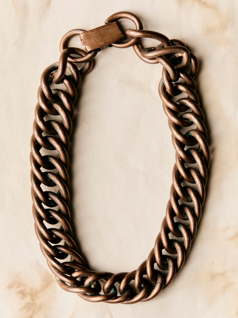 vinatage copper link bracelet