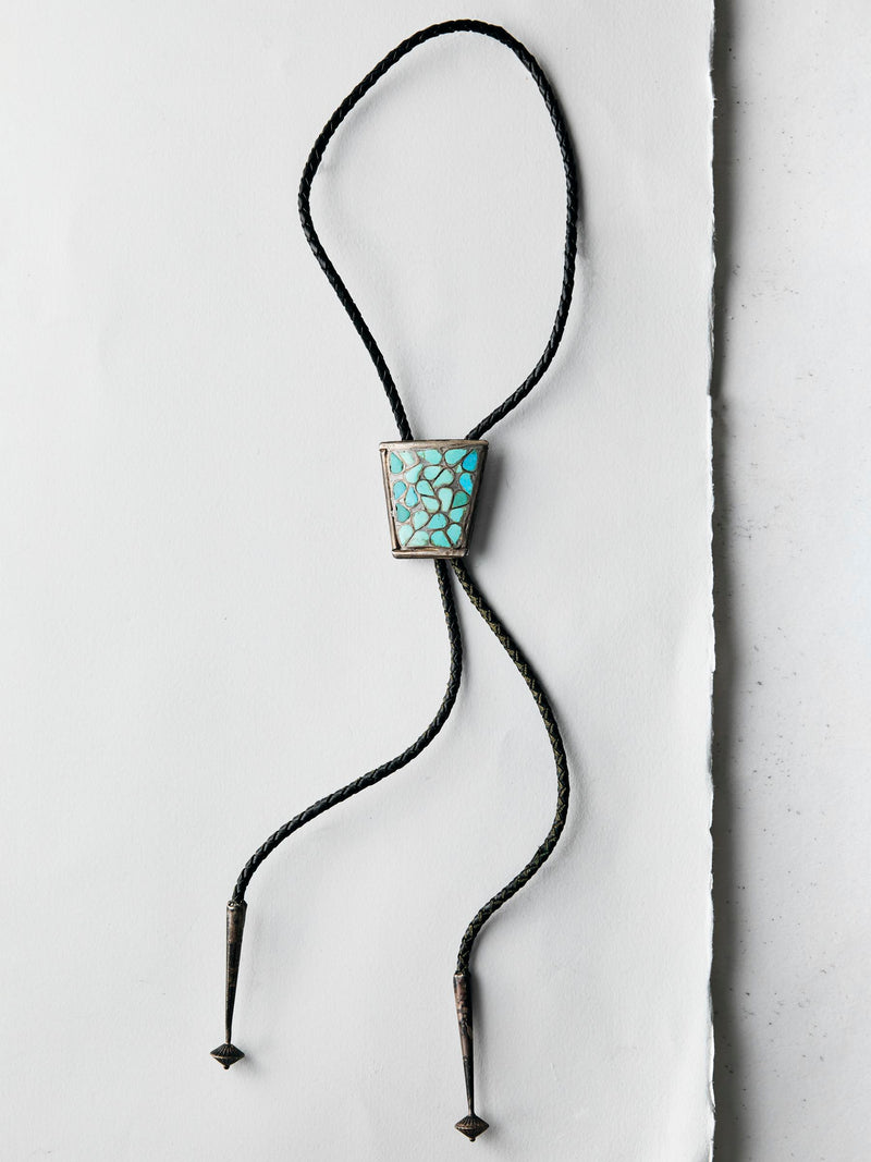 vintage handmade zuni bolo tie