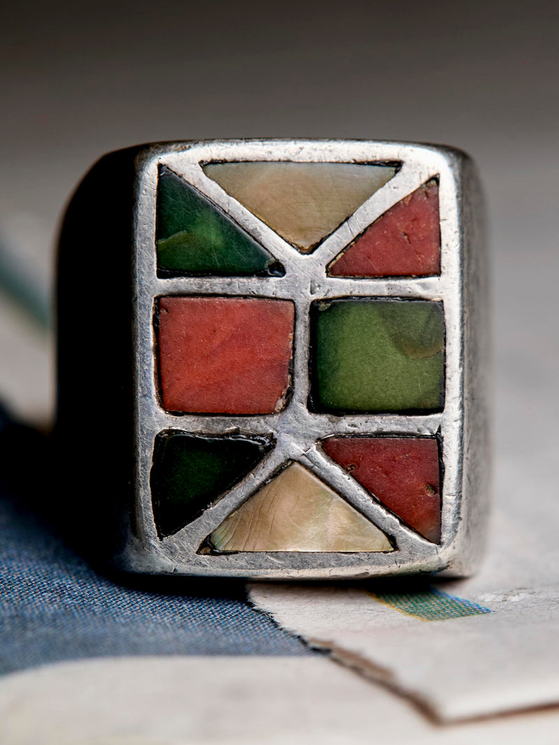 vintage navajo inlay ring