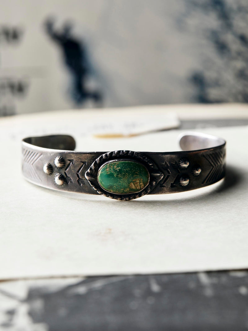 vintage trading post-era sterling cuff