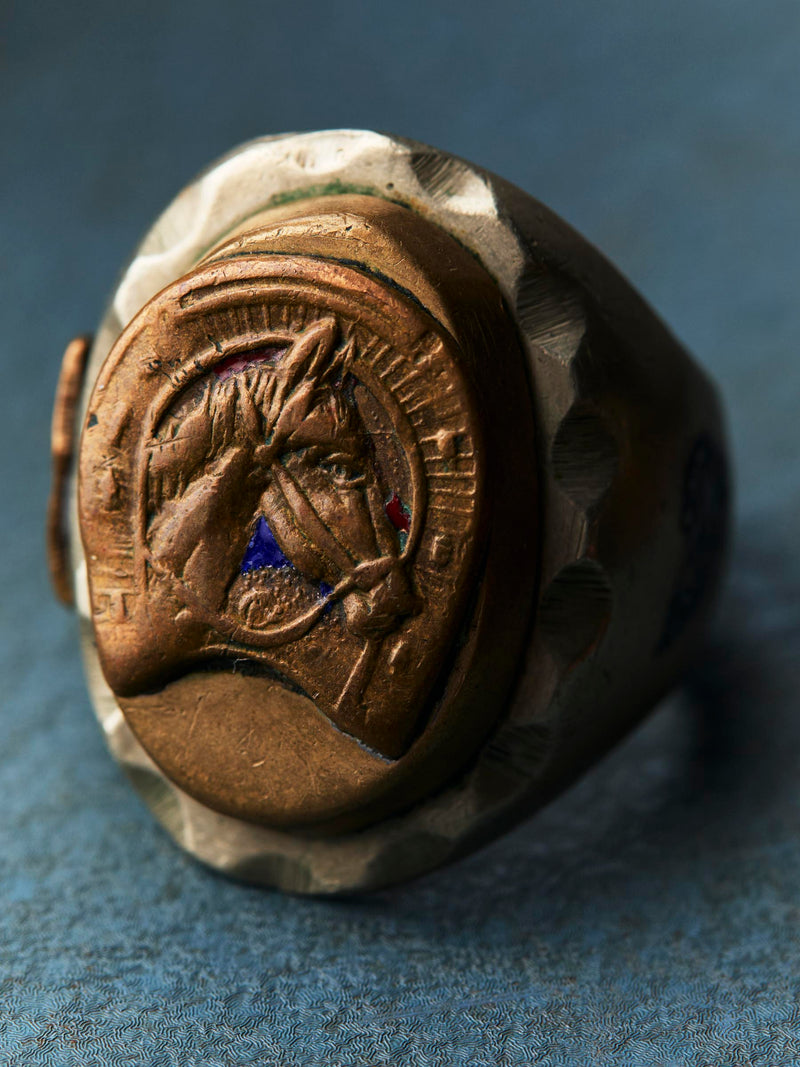vintage 1950 mexican biker ring