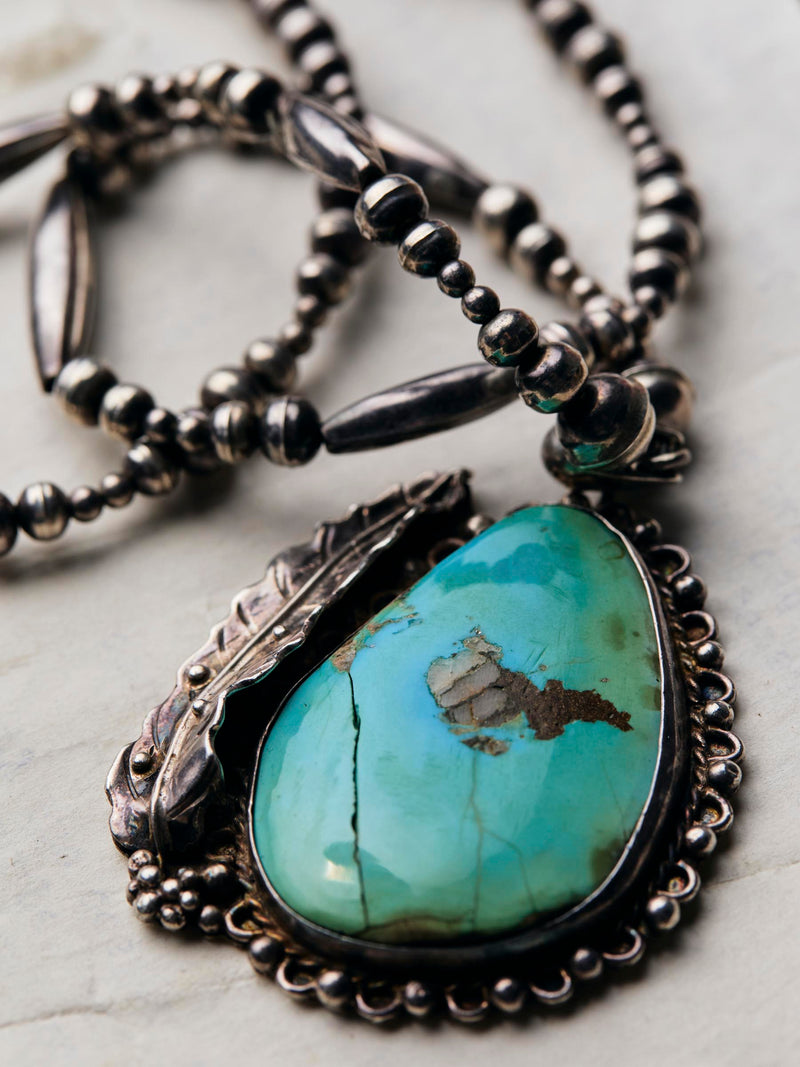 vintage steraling navajo necklace