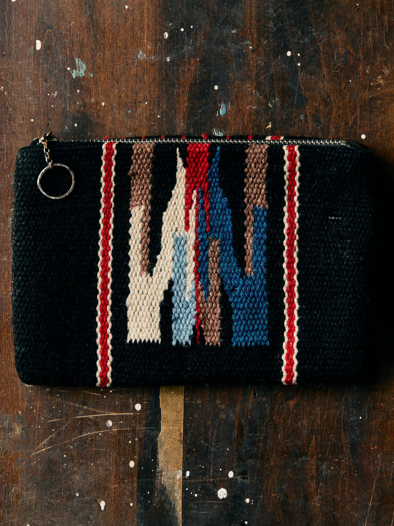 vintage handwoven chimayo clutch