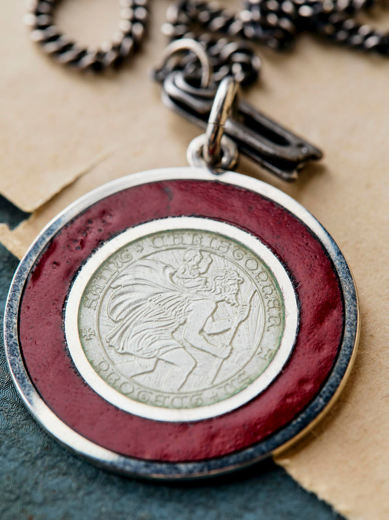 vintage "st. christopher" medal pendant - Model